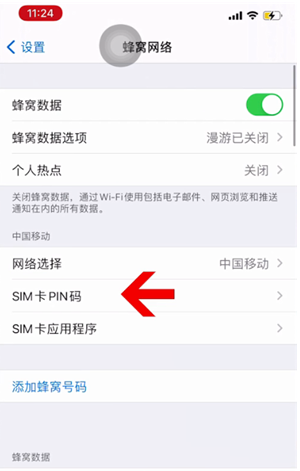 文城镇苹果14维修网分享如何给iPhone14的SIM卡设置密码 