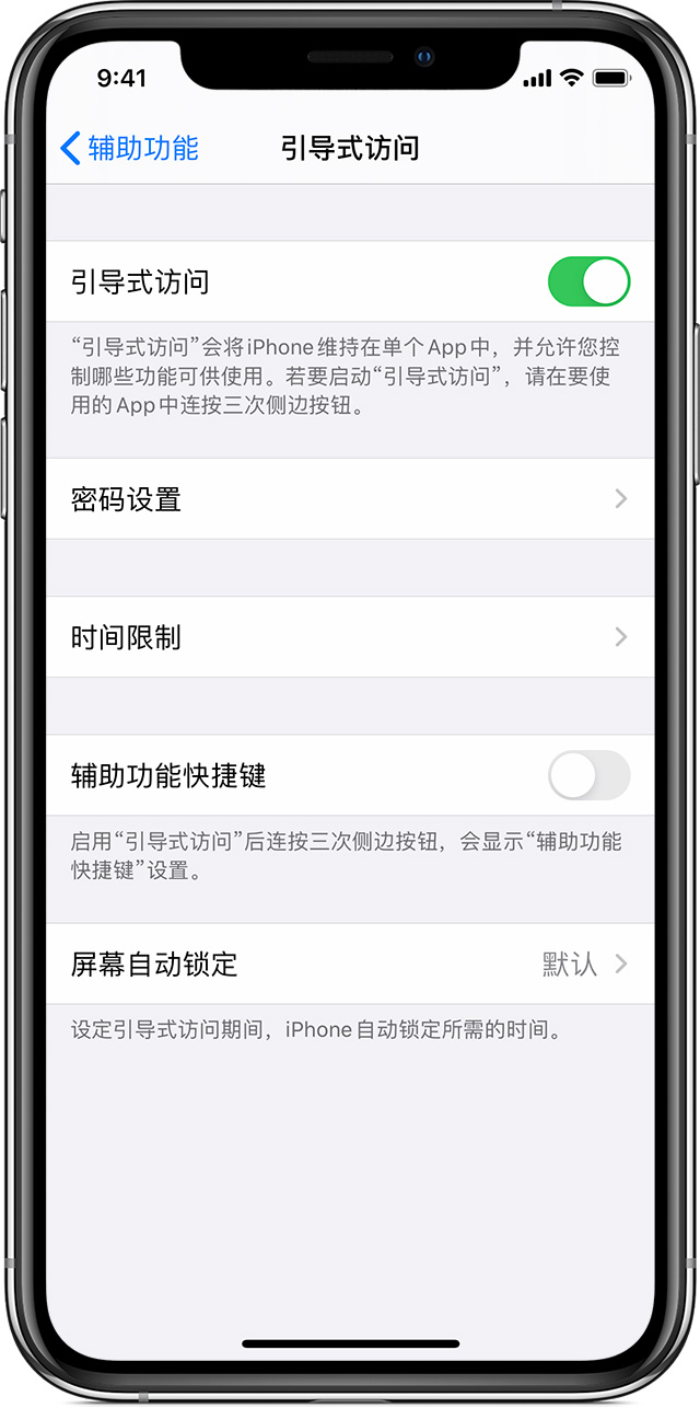 文城镇苹果手机维修分享如何在 iPhone 上退出引导式访问 