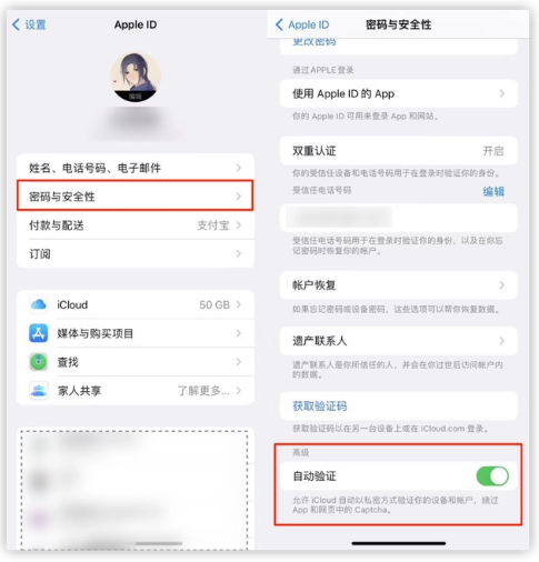 文城镇苹果手机维修分享iOS 16 自动验证功能开启方法 