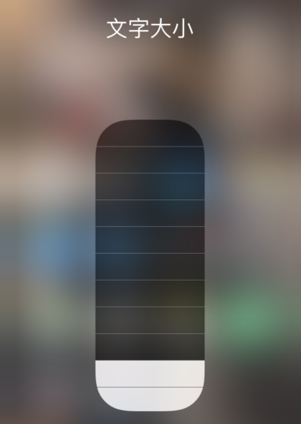 文城镇苹果手机维修分享小技巧：在 iPhone 控制中心快速调节字体大小 